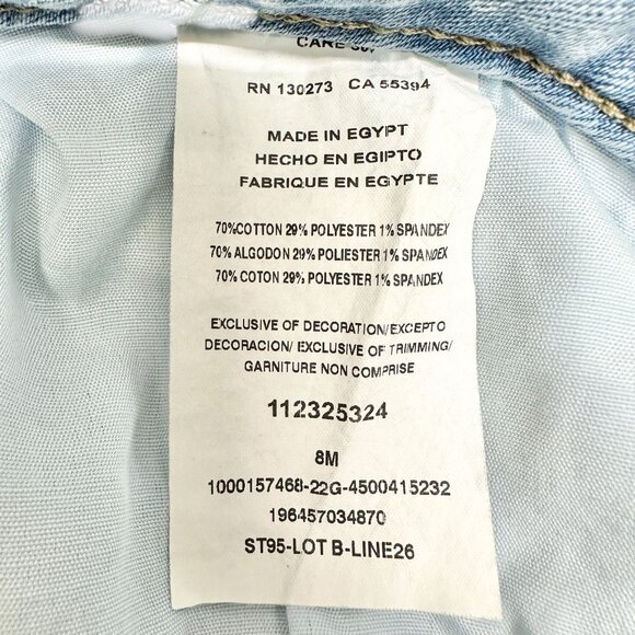 Lee Womens Midrise Straight Leg Jeans Size 8 M Light Blue Denim Cotton Blend - Picture 5 of 10